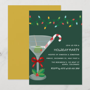 Convite Festa de Natal e Cocktail de Férias Golden Grove
