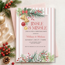 Festa de Natal Elegante de Inverno Jingle e Mingle