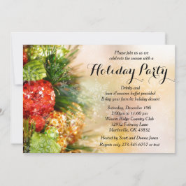 Convite Festa de Natal elegante de Natal