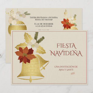 Convite Festa de Natal Elegante Decorada
