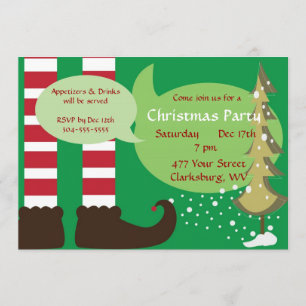 Convite Festa de Natal Elf