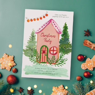 Convite Festa de Natal em Casa Fofo da Família