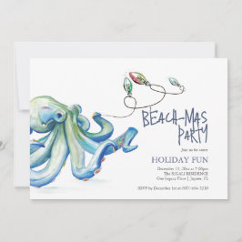 Convite Festa de Natal em Praia Octopus Azul
