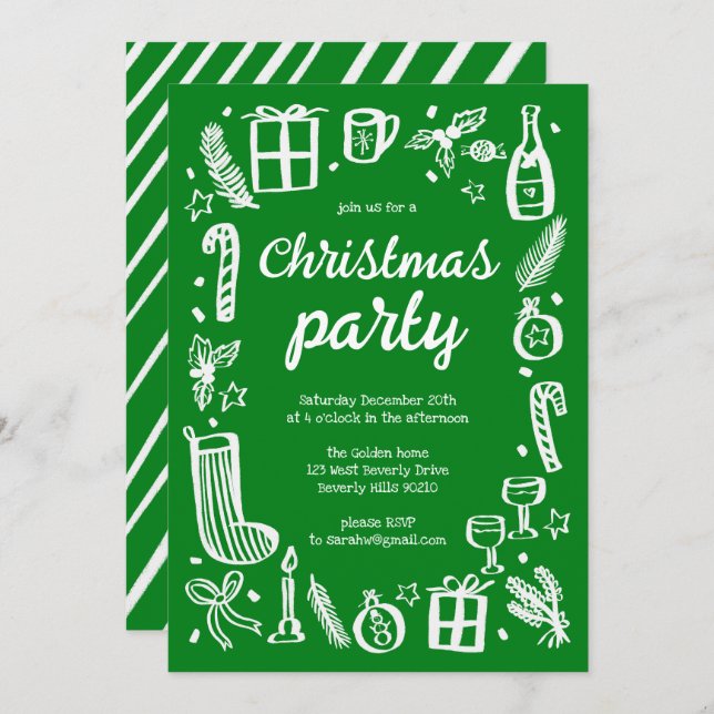 Convite Festa de Natal em Whimssic - Personalizada (Frente/Verso)