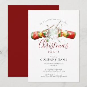 Convite Festa de Natal Empresarial Corporate Férias