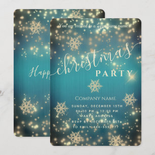 Convite Festa de Natal empresarial de luxo