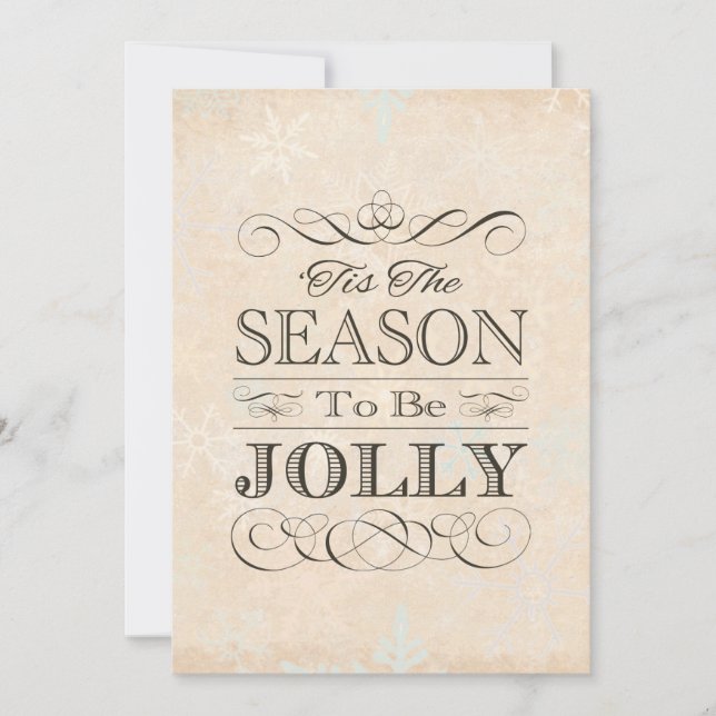 Convite Festa de Natal Esta é a estação para ser Jolly (Frente)