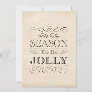 Convite Festa de Natal Esta é a estação para ser Jolly