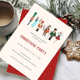 Convite Festa de Natal Fa La La Dançarino de Ballet Quebra