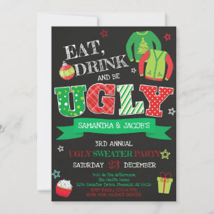 Convite Festa de Natal Feia