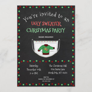 Convite Festa de Natal Feia Doce Distorção Social