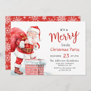 Convite Festa de Natal Feliz Papai Noel
