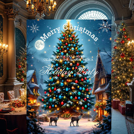 Convite Festa de Natal Festa de Natal Reenas de inverno Ne