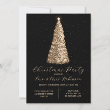 Festa de Natal Glam Dourado Tree Sparkle