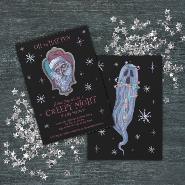 Convite Festa de Natal Halloween (Criador carregado)