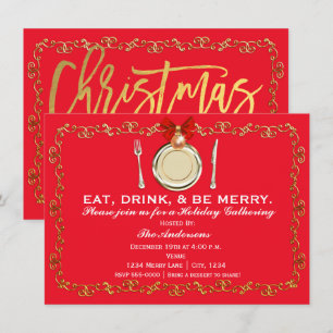 Convite Festa de Natal Jantar de Confraternização Coma Beb
