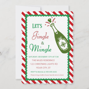Convite Festa de Natal Jingle e Mingle