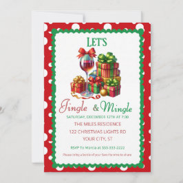Convite Festa de Natal Jingle e Mingle