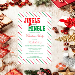 Convite Festa de Natal Jingle e Mingle
