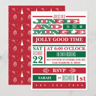 Convite Festa De Natal Jingle E Mingle