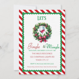 Convite Festa de Natal Jingle e Mingle