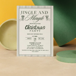 Convite Festa de Natal Jingle e Mingle Caprichosa