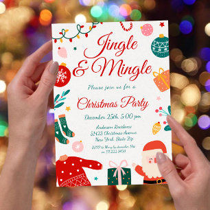 Convite Festa de Natal Jingle & Mingle