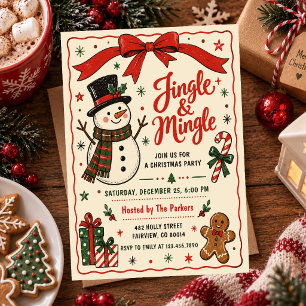 Convite Festa de Natal Jingle & Mingle