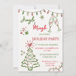 Convite Festa de Natal Jingle & Mingle