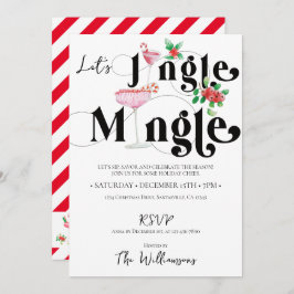 Convite Festa de Natal Jingle Mingle Xmas Holiday