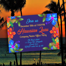 Festa de Natal Luau Feriado no Escritório Hibisco