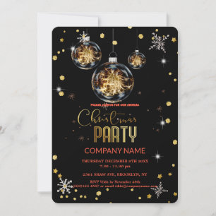 Convite Festa de Natal Moderna da Corporação Chic