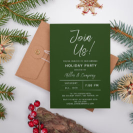 Convite Festa de Natal Moderno da Chic Holiday