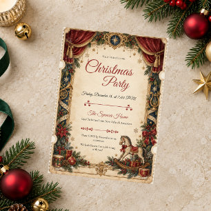 Convite Festa de Natal Musical Vintage