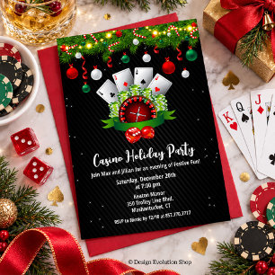 Convite Festa de Natal no Cassino Vegas