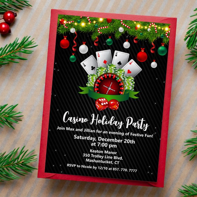 Convite Festa de Natal no Cassino Vegas (Criador carregado)