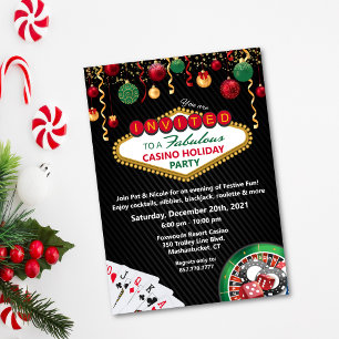 Convite Festa de Natal no Cassino Vegas