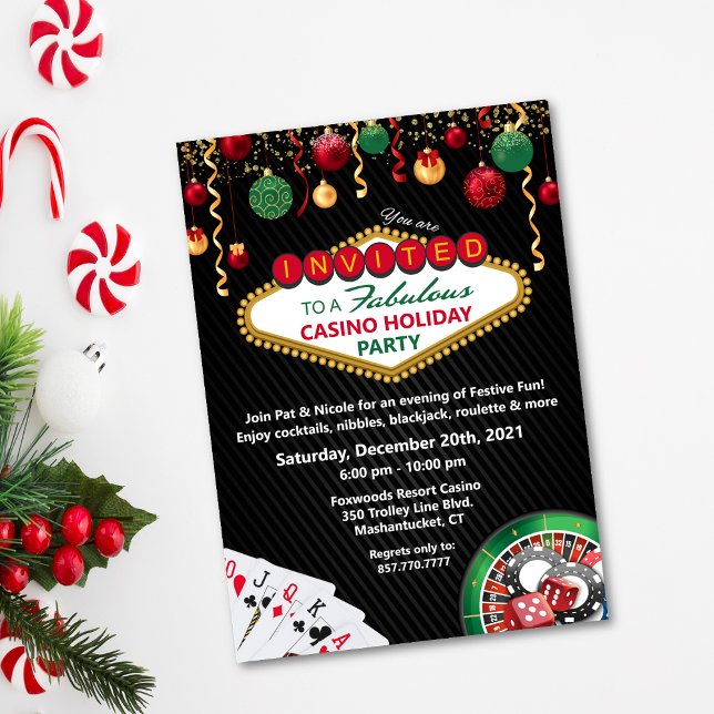 Convite Festa de Natal no Cassino Vegas (Criador carregado)