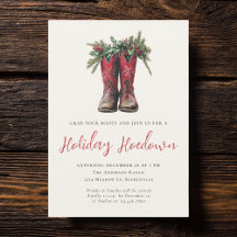 Festa de Natal Ocidental Boots Holiday