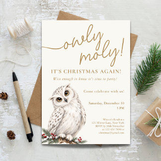 Convite Festa de Natal Owly Moly