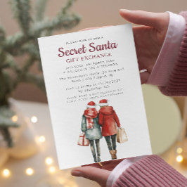 Convite Festa de Natal para Amigos e Sacos-Presente Papais