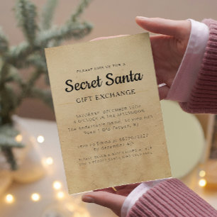 Convite Festa de Natal para Papais noeis Secretos de Cerco