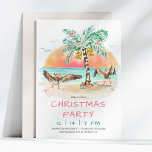 Convite Festa de Natal Pelican and Palm Tree Beach<br><div class="desc">O convite de festas tropical de Natal apresenta duas aves marinhas pelicanas batendo suas asas de alegria ao ver uma palmeira de Natal e presentes na praia. Visite minha coleção de feriados "Pelican and Palm Tree" para coordenar cartões de saudação, etiquetas de presentes, suprimentos de festas e muito mais. Arte...</div>