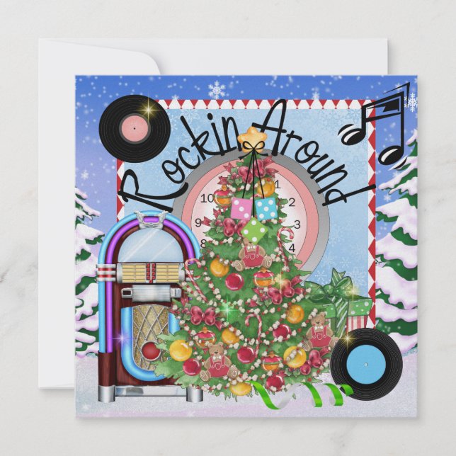 Convite Festa de Natal Rocking - SRF (Frente)