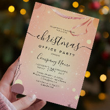 Festa de Natal rosa e quente