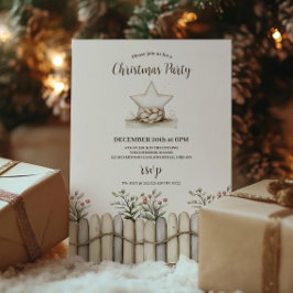 Convite Festa de Natal Russo Cozy Azul