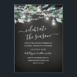 Convite Festa de Natal Russo Leaf Chalkboard<br><div class="desc">Mais Bonito Convites de Natal Russos na Loja Little Bayleigh!</div>