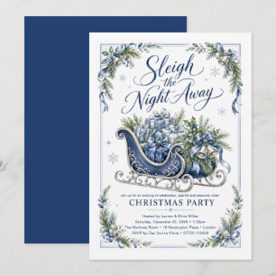 Convite Festa de Natal Sleigh the Night Away