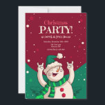 Convite Festa de Natal Snowman<br><div class="desc">Um convite de festas de Natal desenhado à mão com um boneco de neve. Adequado para todas as idades. (Imagem de Freepik). O cartão é fácil de personalizar com o seu texto, fonte e cor da fonte. Não exatamente o que você está procurando? Todos os nossos produtos podem ser personalizados...</div>