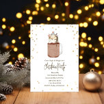 Convite Festa de Natal Snowman Mason Jar Milkshake<br><div class="desc">Tema da festa de Natal com aquarela inspirada na ilustração do milkshake de jarro de chocolate revestido com fudge,  creme chicoteado,  caramelo,  biscoito de Natal em flocos de neve,  borrachas e boneco de neve marshmallow. Design está sobre fundo branco cercado por confetti.</div>